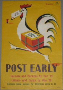 vintage Huveneers GPO Post early poster