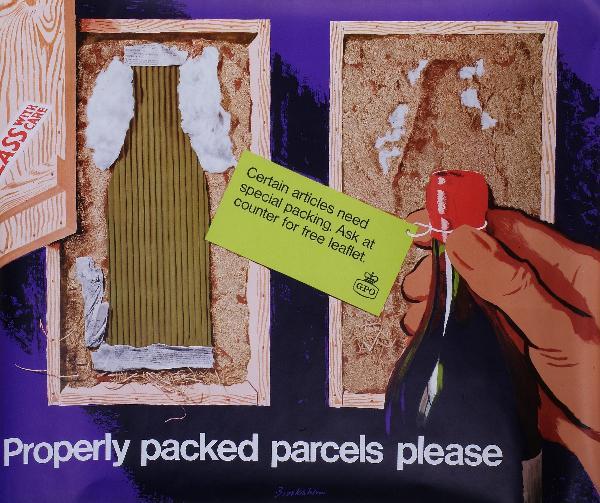 GPO vintage parcels poster auction