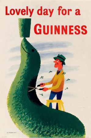 tom eckersley seal guinness vintage poster
