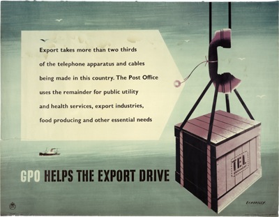 Tom Eckersley GPO vintage poster export drive