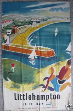 Littlehampton railway poster on eBay