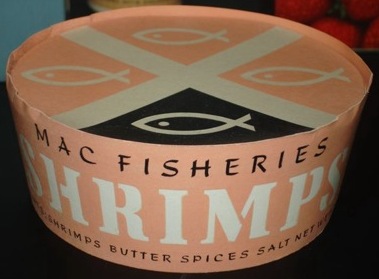Hans Schleger shrimp packaging Macfisheries