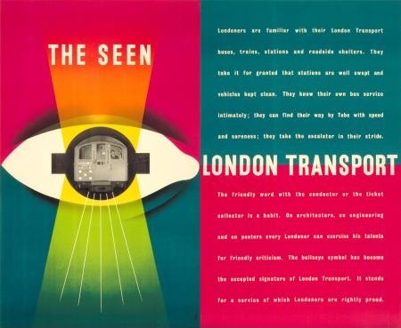 James Fitton The Seen London Transport vintage poster 1948