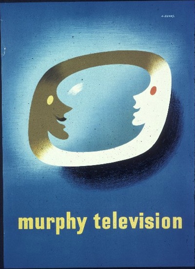 Abram Games poster Murphy television 1950