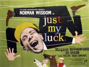 Heinz Kurth film poster for Norman Wisdom Just My Luck