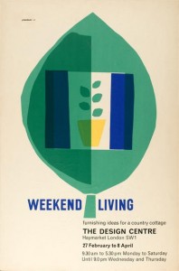 Tom Eckersley Weekend Living poster