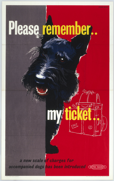 'Please Remember my Ticket', BR poster, c 1950s. Studio Seven