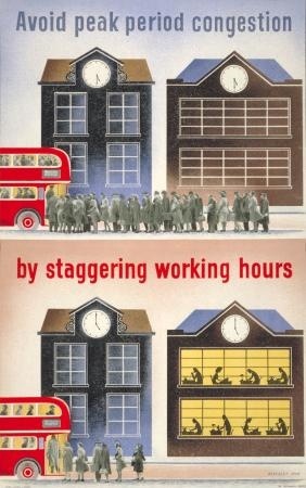 Beverley pick stagger working hours vintage london transport poster
