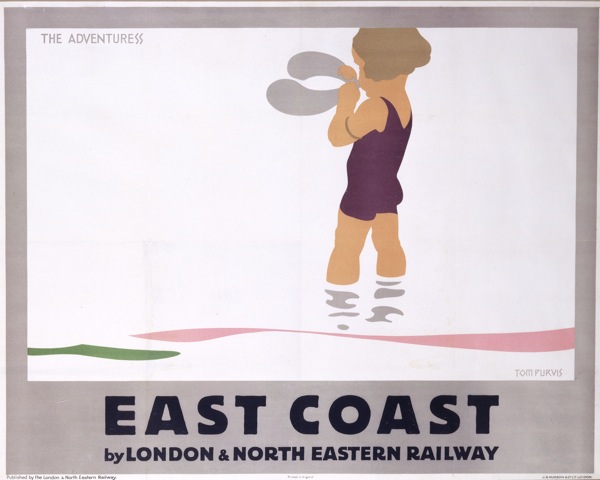 Tom Purvis East Coast LNER poster  1928