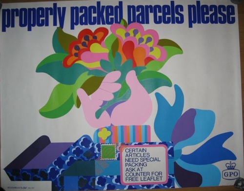 Properly Packed Parcels Please Tom Bund poster 1967
