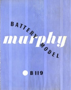Murphy Battery Model brochure 1949
