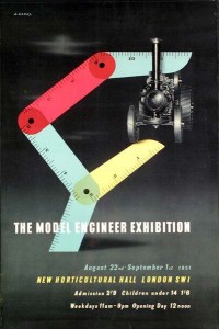 Abram games poster for model railway exhibition 1951 festival of Britain