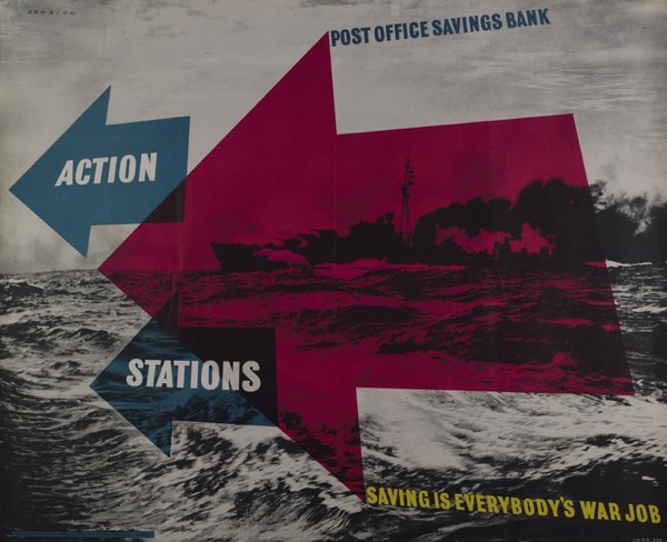 F K Henrion, Post Office Savings Bank poster, 1944