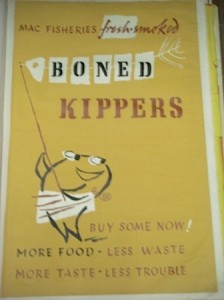 Hans Schleger Boned Kippers Macfisheries poster