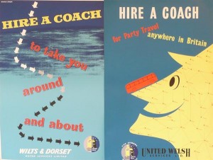 Studio Seven Hire A Coach 2 x vintage posters from Morphets sale