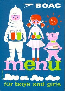 Daphne Padden BOAC children's menu