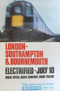 British Railways electrification poster