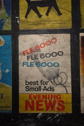 Evening News small-ads poster