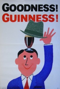R Peppe Guinness vintage poster 1962
