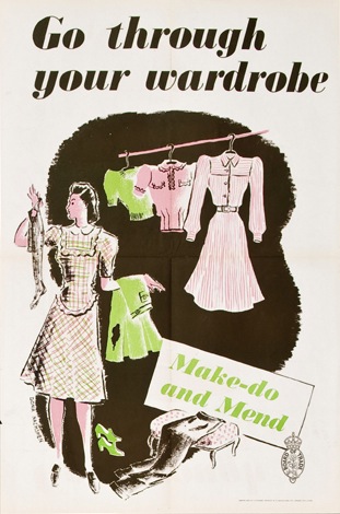 Make Do and Mend Vintage WW2 poster
