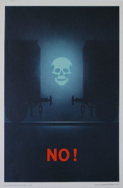 Railways Health and Safety Warning vintage poster