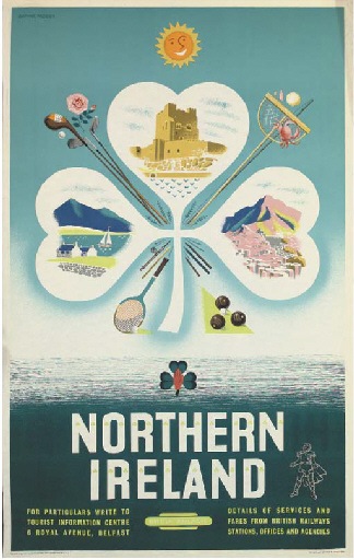 Daphne Padden Northern Ireland vintage travel poster