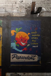 Vintate pepsodent toothpaste ad Notting Hill Gate
