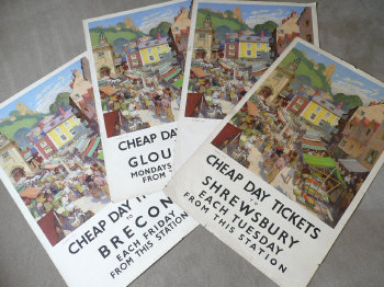 Jack Merriott vintage railway posters which are cheating