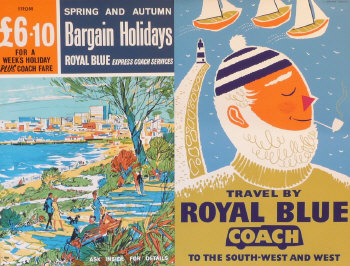 Daphne Padden Royal Blue coach poster Morphets