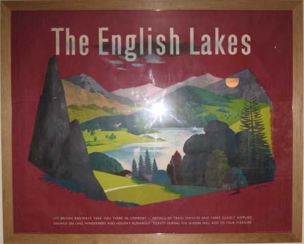 British Railways RM Lander English lakes poster