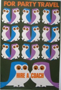 Daphne Padden Owl Party travel poster