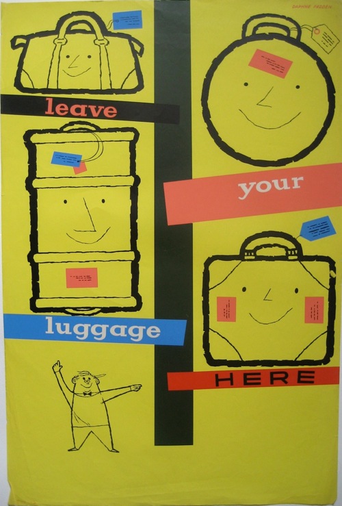 Daphne Padden luggage poster coaches