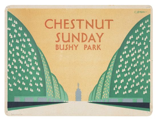 Charles Burton Chestnut Sunday LT bus poster