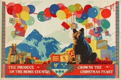 Empire Marketing Board poster Christmas produce bear