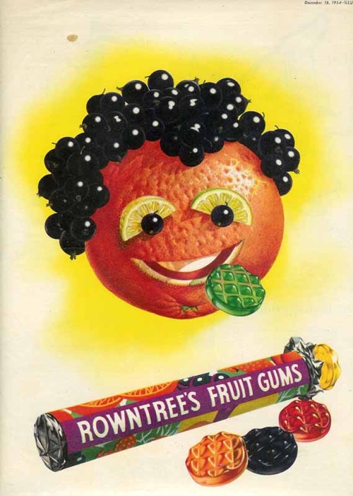 Norman Weaver Rowntrees fruit gums advertisement