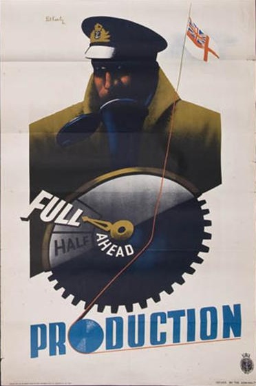 Pat Keely World War Two poster full production