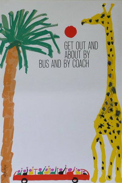 Royston Cooper giraffe coach poster from Morphets