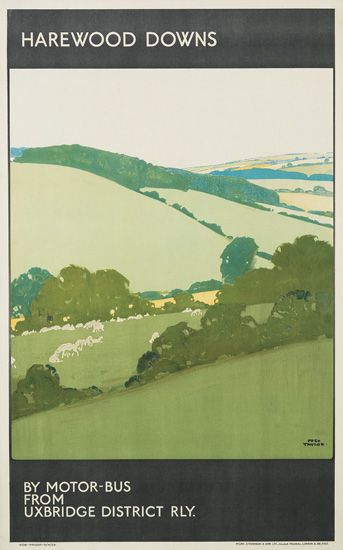 Fred Taylor Harewood bus poster 1923