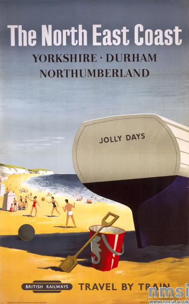 Lander British railways north east coast poster 1957