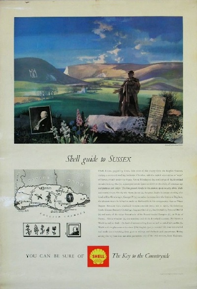 Shell Guide to Sussex poster Rowland Hilder from Onslows
