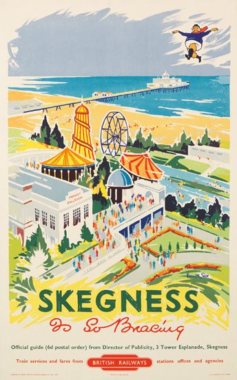 Skegness Railway poster from Swann Galleries