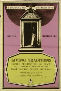 Nicholson Festival of Britain poster Living Traditions
