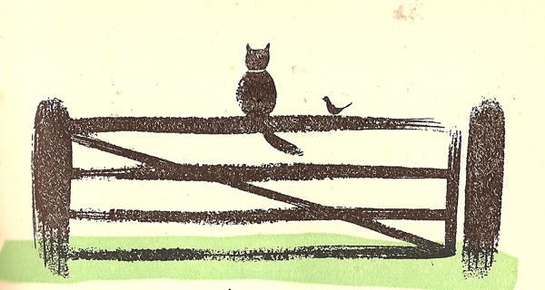 Tom Eckersley illustration for Cat O' Nine Lives