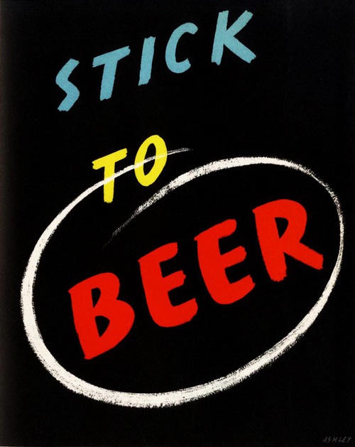 Ashley Havinden Stick To Beer poster