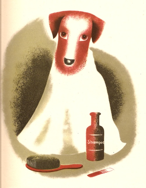 Dog from Tom Eckersley Animals on Parade 1947