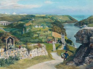 Richard Eurich, Cornwall illustration Shell County Guides