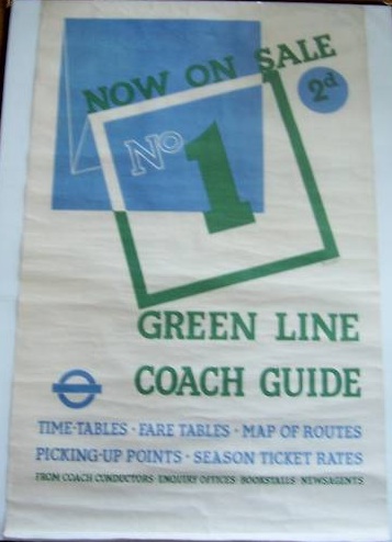 Beath vintage London Transport poster Green Line Coach Guide eBay