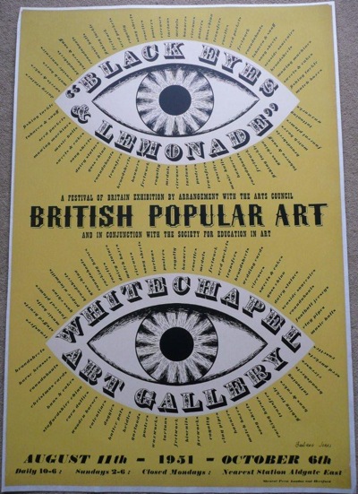 Barbara Jones Black Eyes 1951 exhibition poster