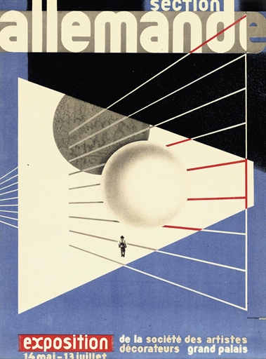 Herbert Bayer 1930 Exhibition poster