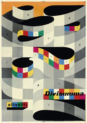 Herbert Bayer Olivetti 1953 poster